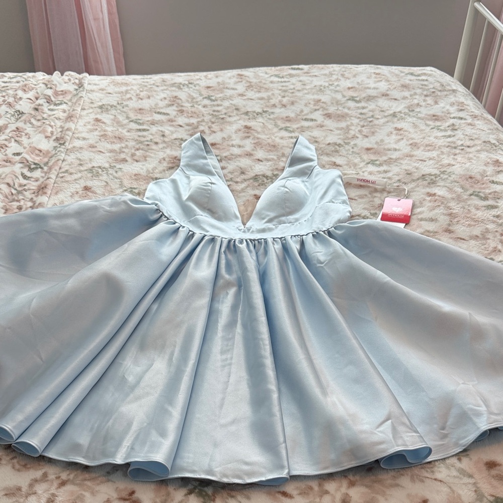JJs House Light Blue Mini Dress